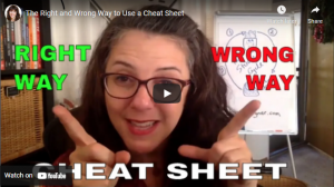 Gretchen Wegner Academic Life Coach | The Right and Wrong Way to Use a Cheat Sheet